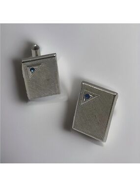 Vintage Swank Cufflinks-Silver-tone